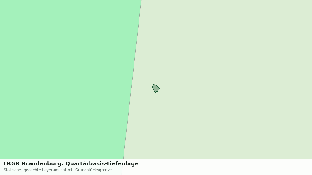 Statische Kartenansicht: LBGR Brandenburg: Quartärbasis-Tiefenlage