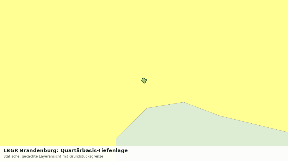 Statische Kartenansicht: LBGR Brandenburg: Quartärbasis-Tiefenlage