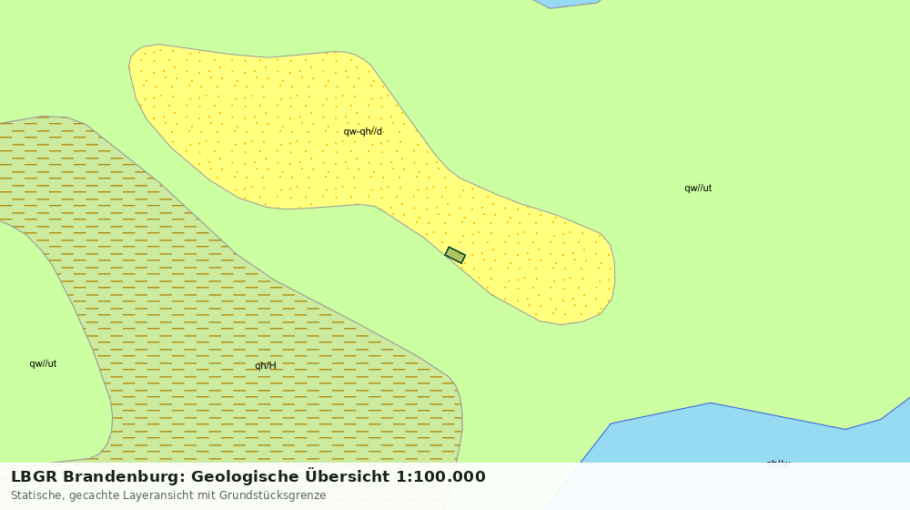 Statische Kartenansicht: LBGR Brandenburg: Geologische Übersicht 1:100.000