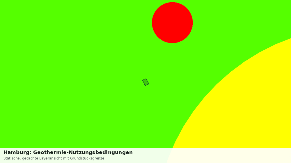 Statische Kartenansicht: Hamburg: Geothermie-Nutzungsbedingungen