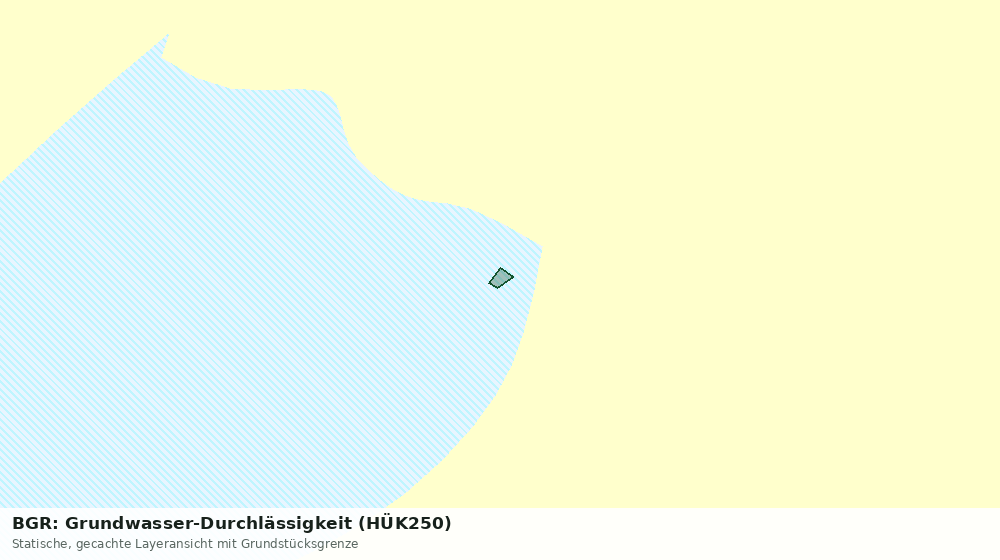 Statische Kartenansicht: BGR: Grundwasser-Durchlässigkeit (HÜK250)