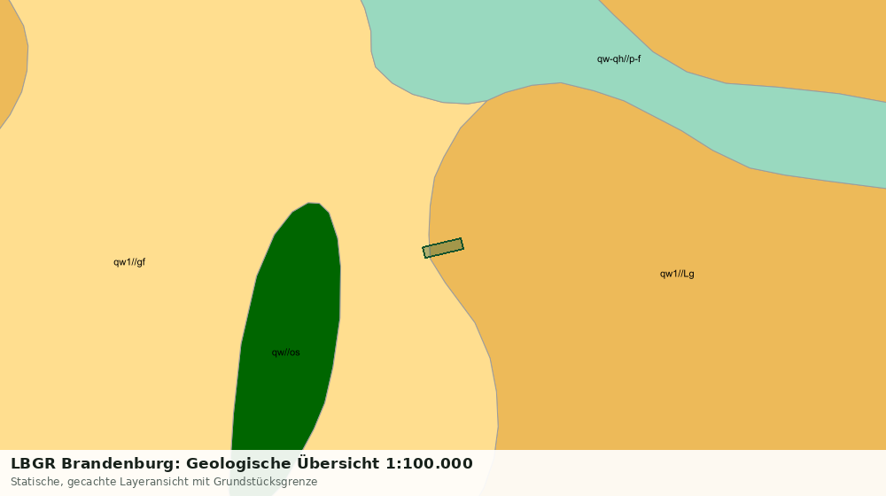 Statische Kartenansicht: LBGR Brandenburg: Geologische Übersicht 1:100.000