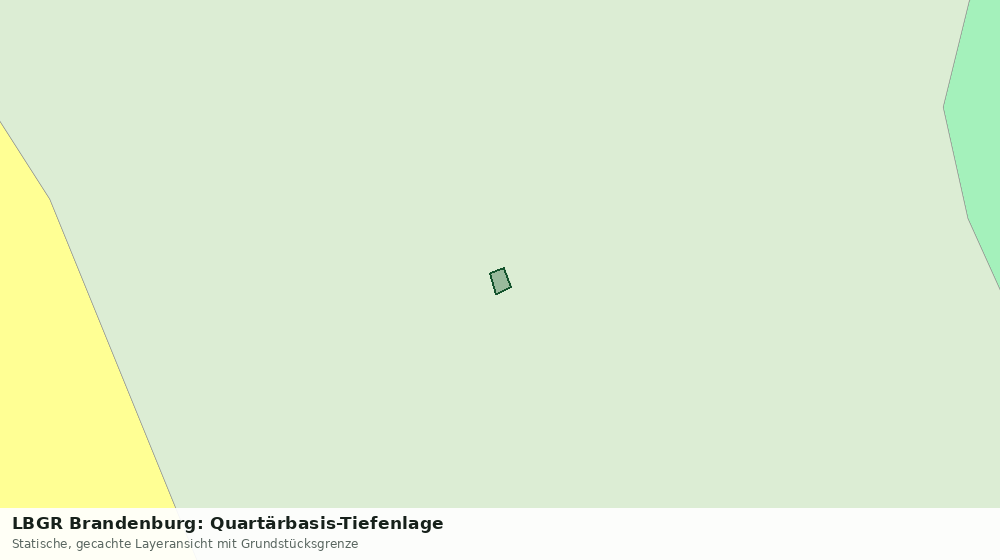 Statische Kartenansicht: LBGR Brandenburg: Quartärbasis-Tiefenlage