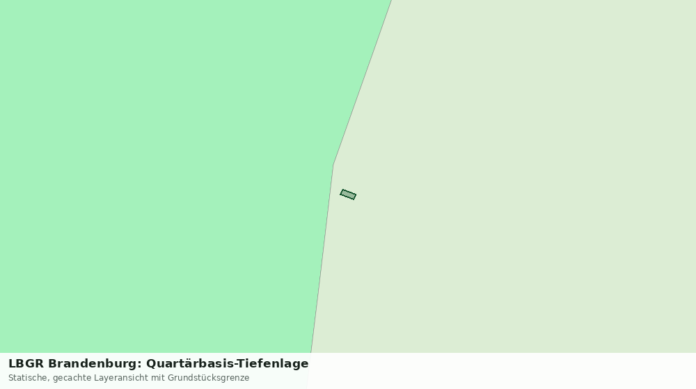 Statische Kartenansicht: LBGR Brandenburg: Quartärbasis-Tiefenlage
