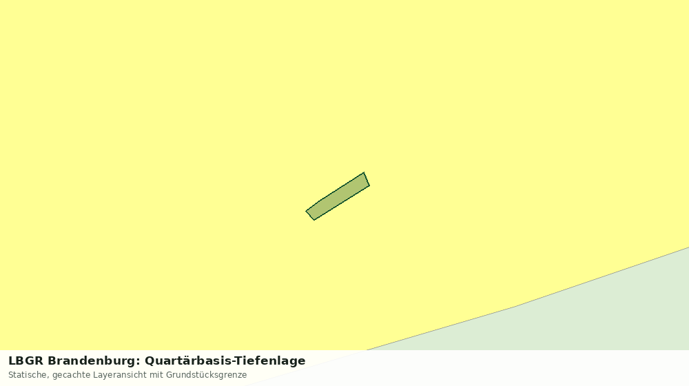 Statische Kartenansicht: LBGR Brandenburg: Quartärbasis-Tiefenlage