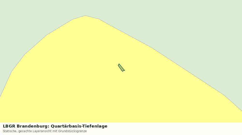 Statische Kartenansicht: LBGR Brandenburg: Quartärbasis-Tiefenlage