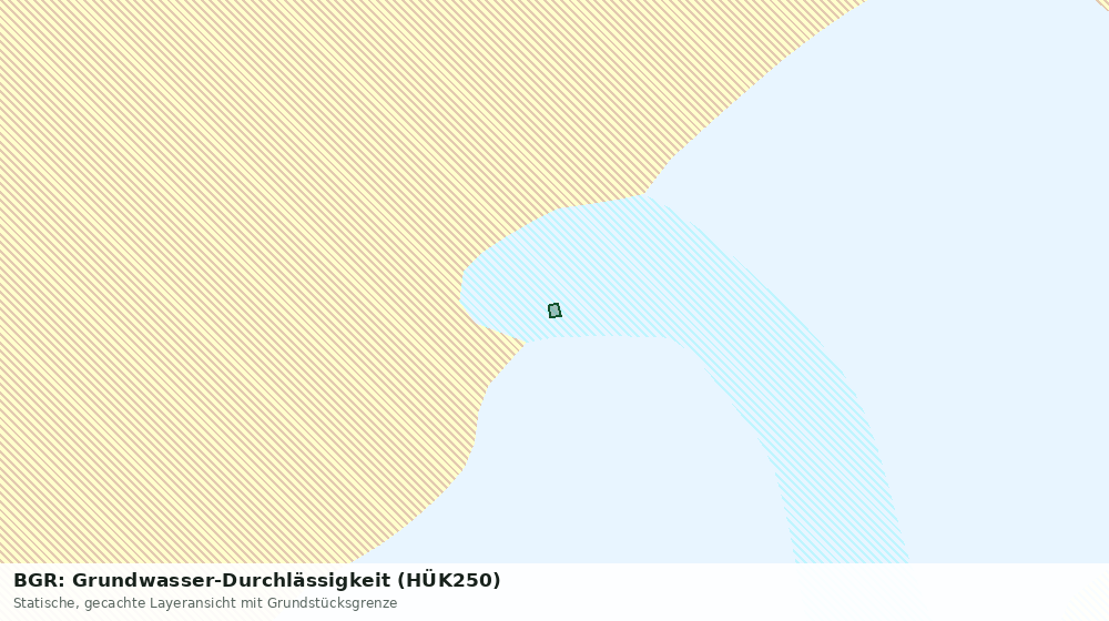 Statische Kartenansicht: BGR: Grundwasser-Durchlässigkeit (HÜK250)