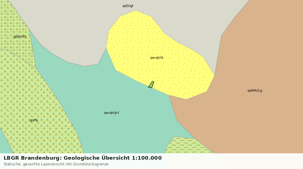 Statische Kartenansicht: LBGR Brandenburg: Geologische Übersicht 1:100.000