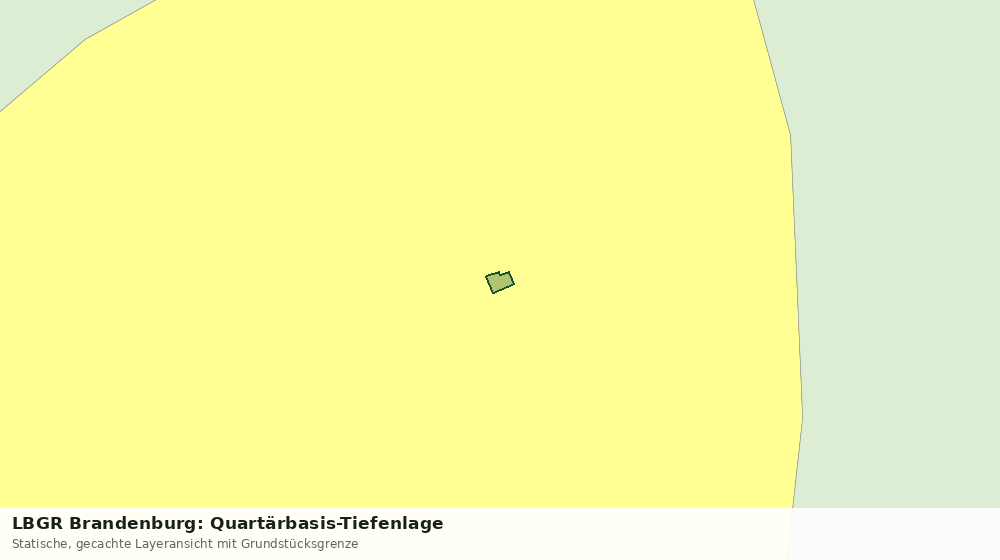 Statische Kartenansicht: LBGR Brandenburg: Quartärbasis-Tiefenlage