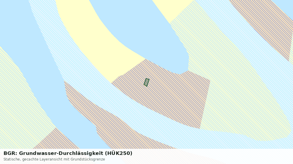 Statische Kartenansicht: BGR: Grundwasser-Durchlässigkeit (HÜK250)
