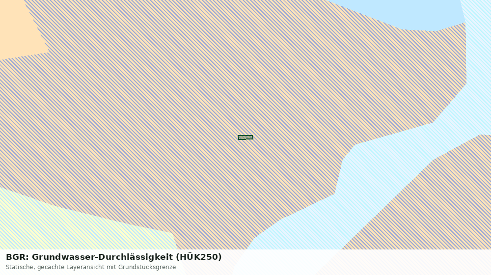 Statische Kartenansicht: BGR: Grundwasser-Durchlässigkeit (HÜK250)