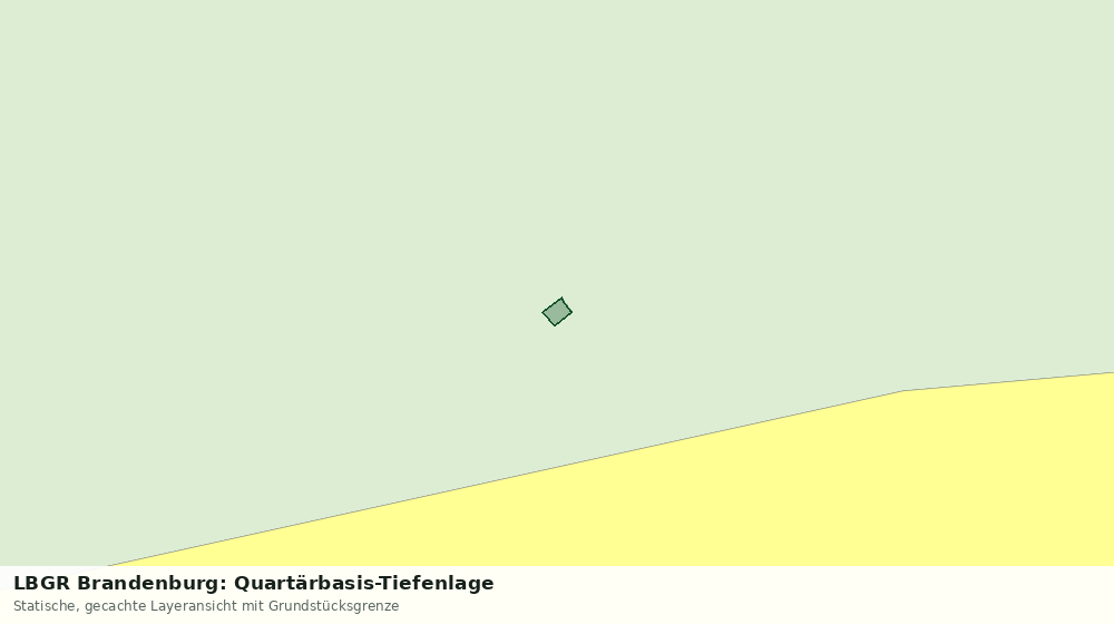 Statische Kartenansicht: LBGR Brandenburg: Quartärbasis-Tiefenlage