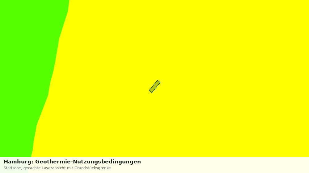 Statische Kartenansicht: Hamburg: Geothermie-Nutzungsbedingungen