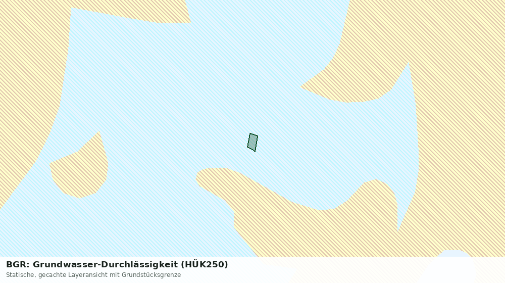 Statische Kartenansicht: BGR: Grundwasser-Durchlässigkeit (HÜK250)