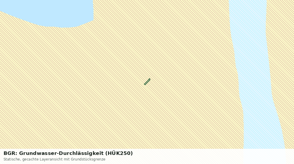Statische Kartenansicht: BGR: Grundwasser-Durchlässigkeit (HÜK250)