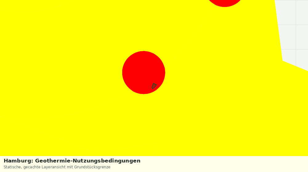 Statische Kartenansicht: Hamburg: Geothermie-Nutzungsbedingungen