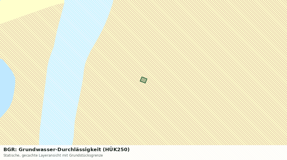 Statische Kartenansicht: BGR: Grundwasser-Durchlässigkeit (HÜK250)