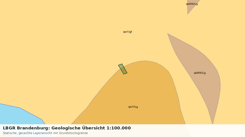 Statische Kartenansicht: LBGR Brandenburg: Geologische Übersicht 1:100.000
