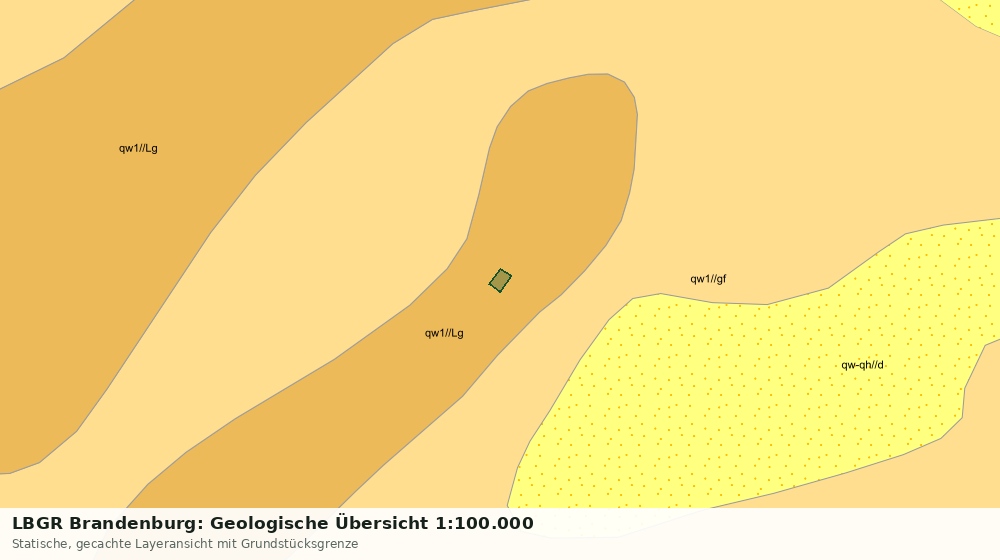 Statische Kartenansicht: LBGR Brandenburg: Geologische Übersicht 1:100.000