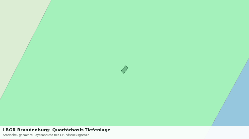 Statische Kartenansicht: LBGR Brandenburg: Quartärbasis-Tiefenlage