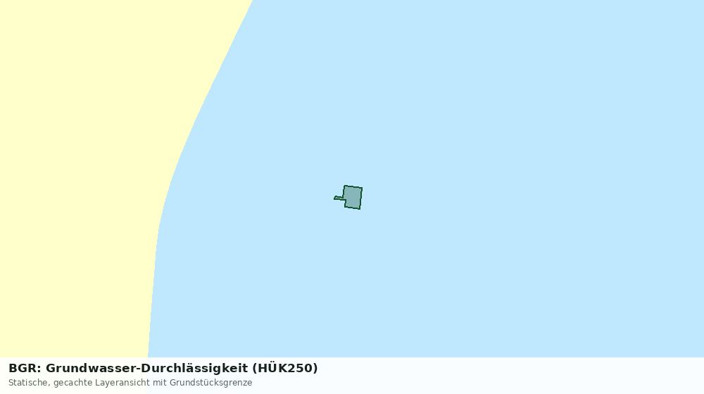 Statische Kartenansicht: BGR: Grundwasser-Durchlässigkeit (HÜK250)