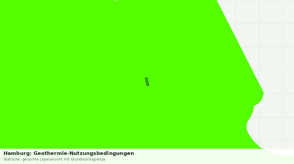 Statische Kartenansicht: Hamburg: Geothermie-Nutzungsbedingungen