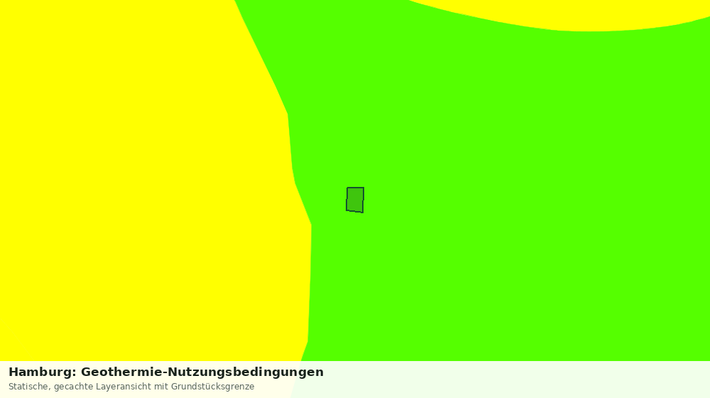 Statische Kartenansicht: Hamburg: Geothermie-Nutzungsbedingungen