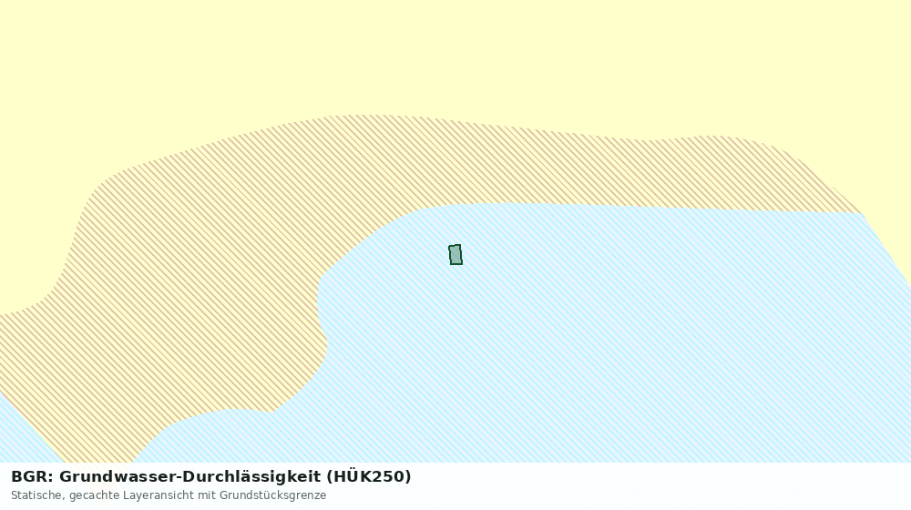 Statische Kartenansicht: BGR: Grundwasser-Durchlässigkeit (HÜK250)