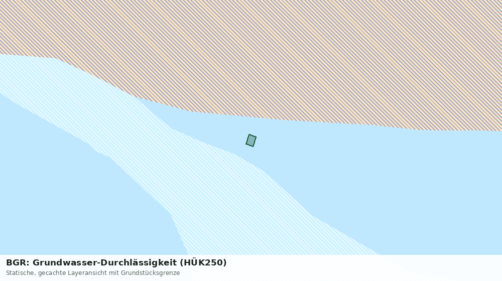 Statische Kartenansicht: BGR: Grundwasser-Durchlässigkeit (HÜK250)