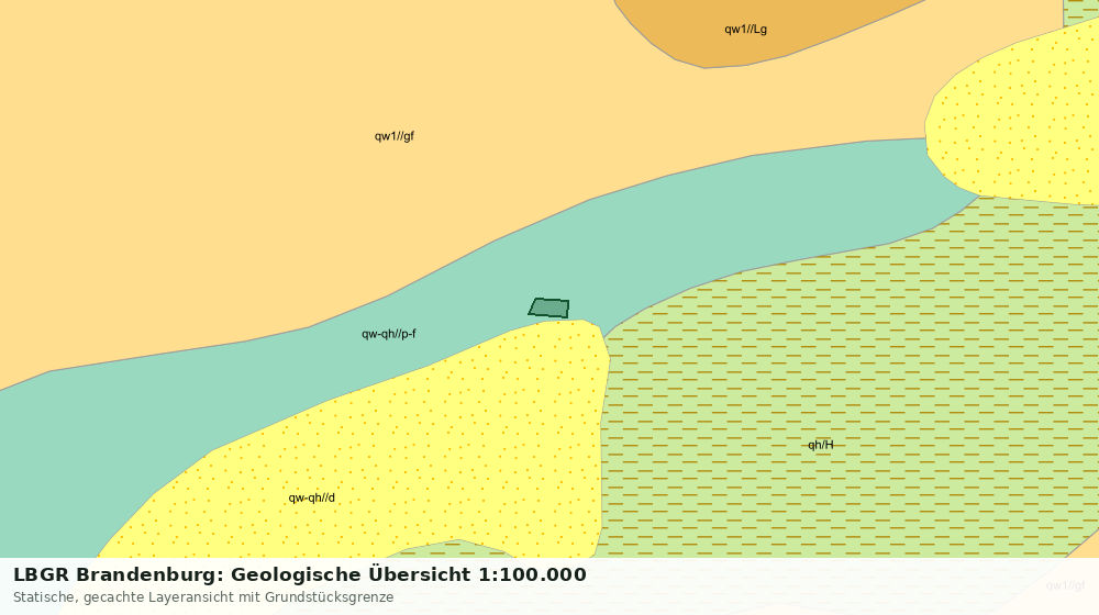 Statische Kartenansicht: LBGR Brandenburg: Geologische Übersicht 1:100.000