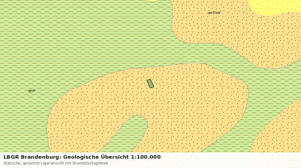 Statische Kartenansicht: LBGR Brandenburg: Geologische Übersicht 1:100.000