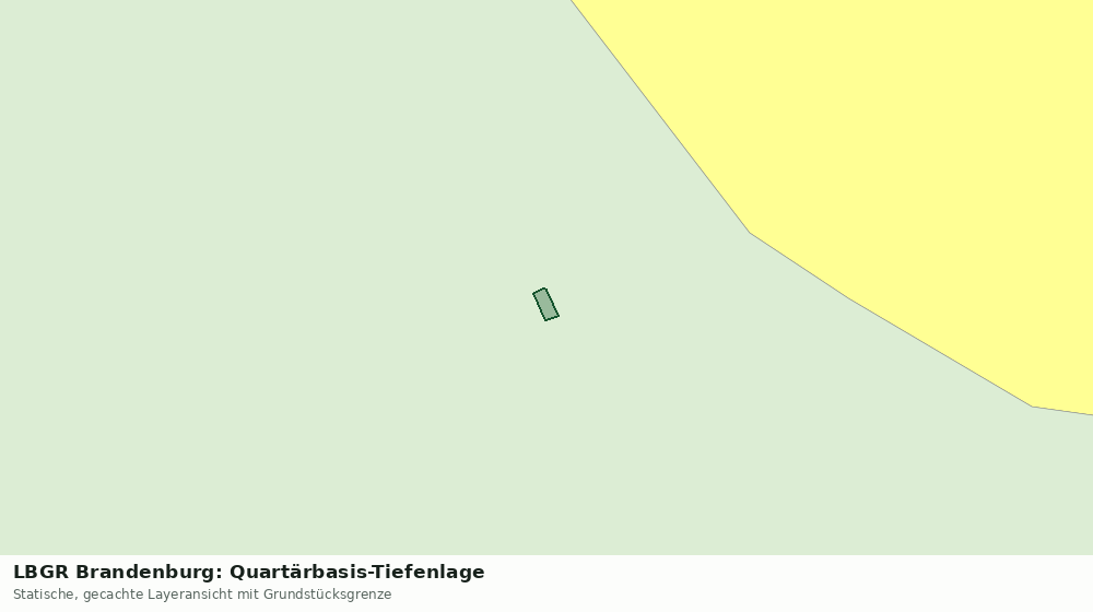 Statische Kartenansicht: LBGR Brandenburg: Quartärbasis-Tiefenlage