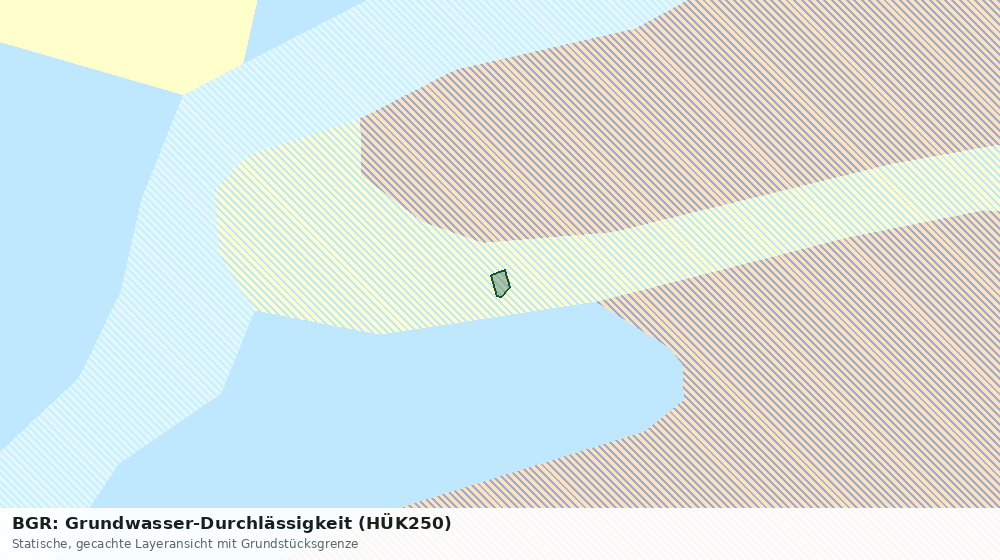Statische Kartenansicht: BGR: Grundwasser-Durchlässigkeit (HÜK250)