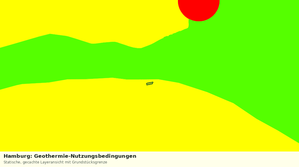 Statische Kartenansicht: Hamburg: Geothermie-Nutzungsbedingungen