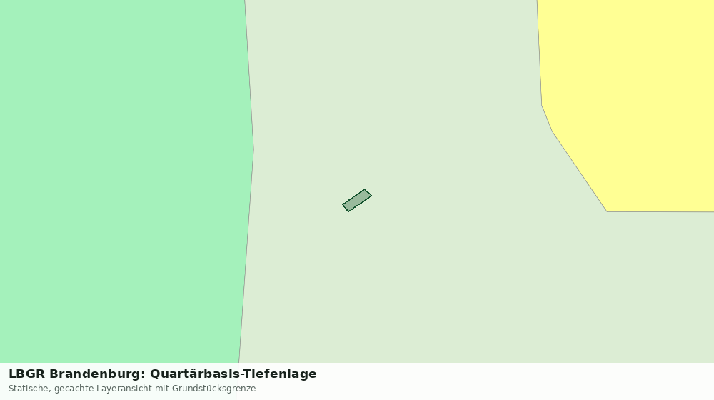 Statische Kartenansicht: LBGR Brandenburg: Quartärbasis-Tiefenlage