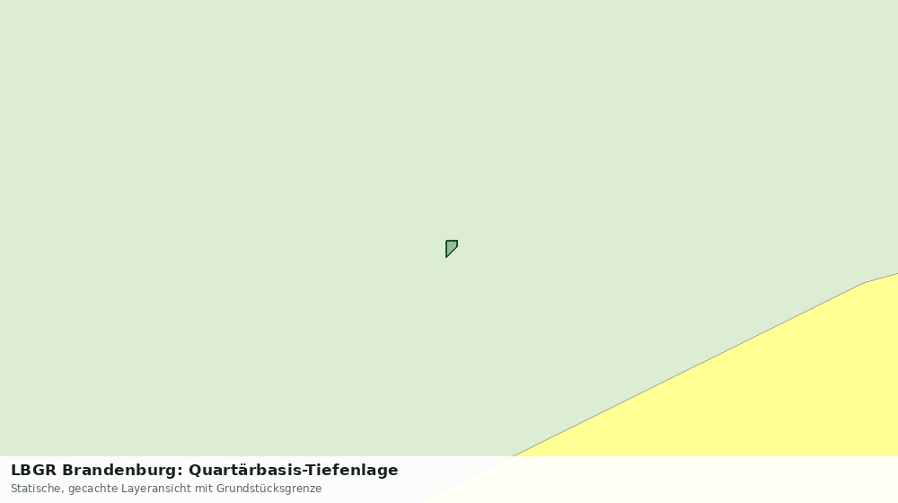Statische Kartenansicht: LBGR Brandenburg: Quartärbasis-Tiefenlage