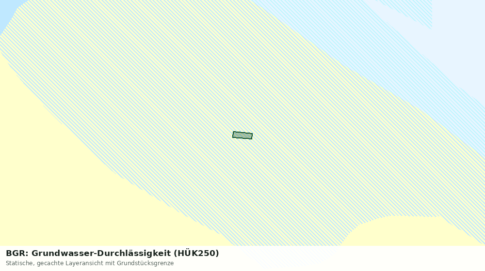 Statische Kartenansicht: BGR: Grundwasser-Durchlässigkeit (HÜK250)