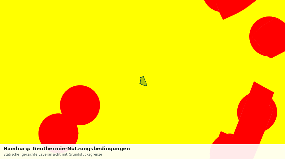 Statische Kartenansicht: Hamburg: Geothermie-Nutzungsbedingungen