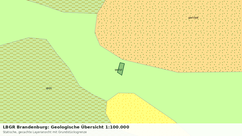 Statische Kartenansicht: LBGR Brandenburg: Geologische Übersicht 1:100.000