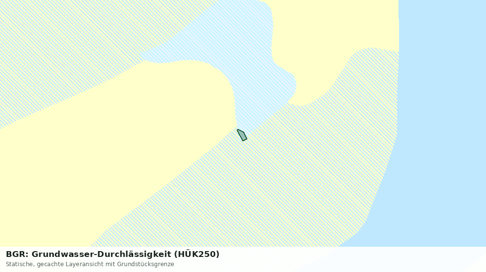Statische Kartenansicht: BGR: Grundwasser-Durchlässigkeit (HÜK250)