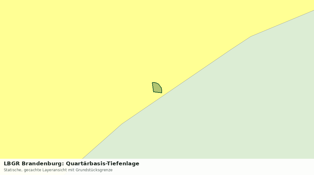 Statische Kartenansicht: LBGR Brandenburg: Quartärbasis-Tiefenlage
