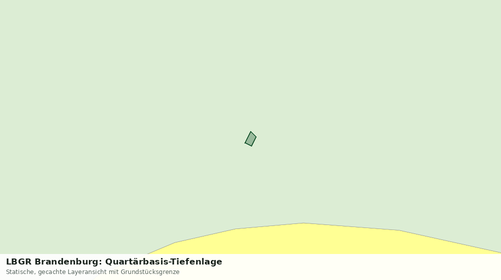 Statische Kartenansicht: LBGR Brandenburg: Quartärbasis-Tiefenlage