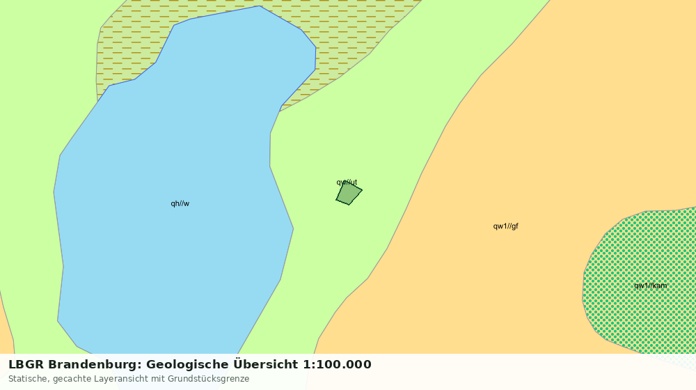 Statische Kartenansicht: LBGR Brandenburg: Geologische Übersicht 1:100.000