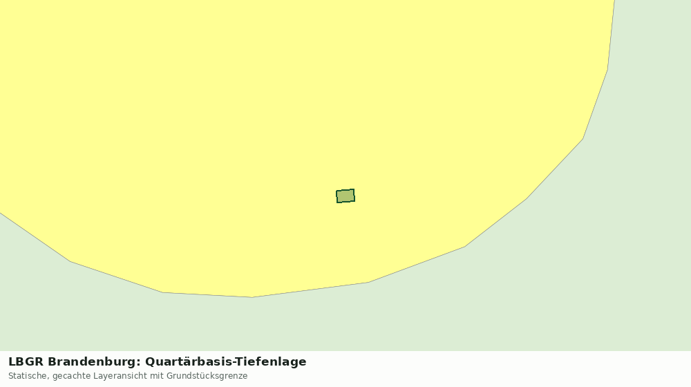 Statische Kartenansicht: LBGR Brandenburg: Quartärbasis-Tiefenlage