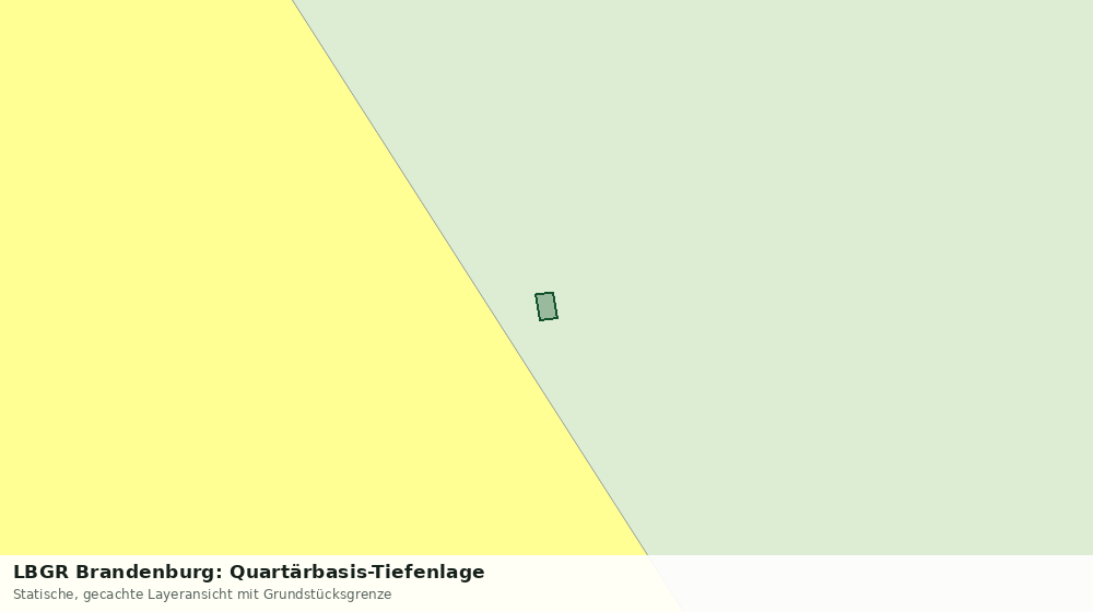 Statische Kartenansicht: LBGR Brandenburg: Quartärbasis-Tiefenlage