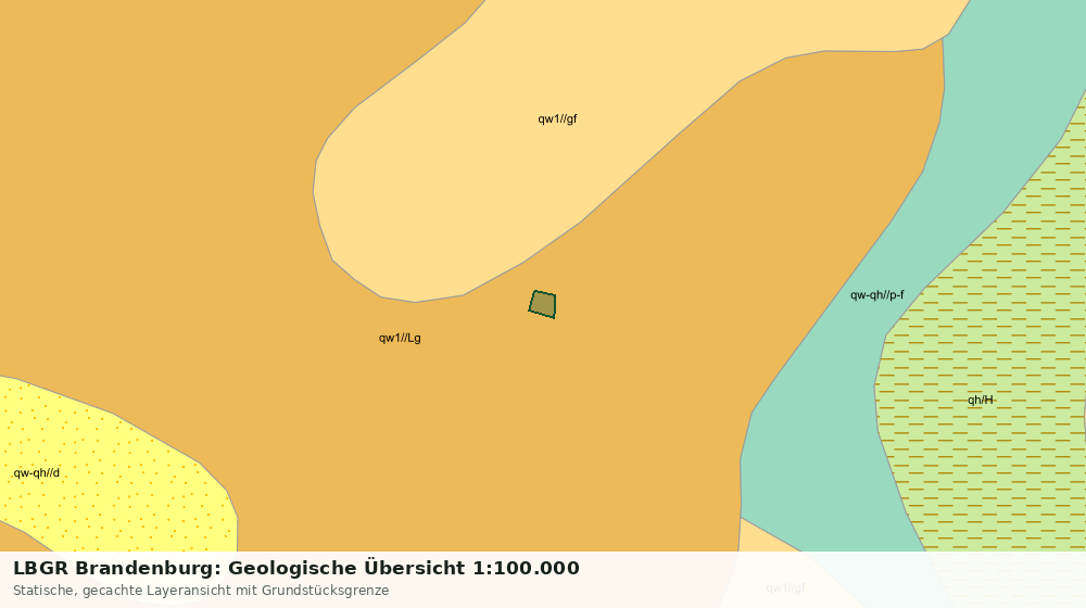 Statische Kartenansicht: LBGR Brandenburg: Geologische Übersicht 1:100.000