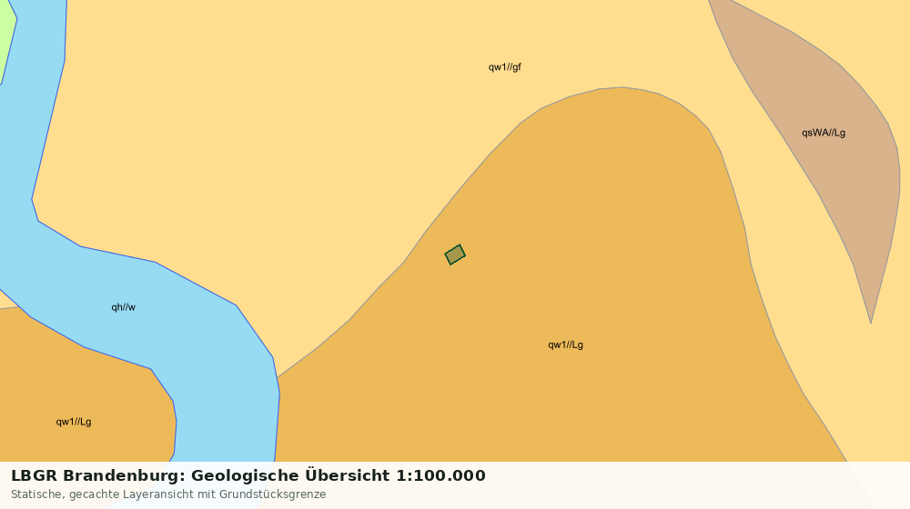 Statische Kartenansicht: LBGR Brandenburg: Geologische Übersicht 1:100.000