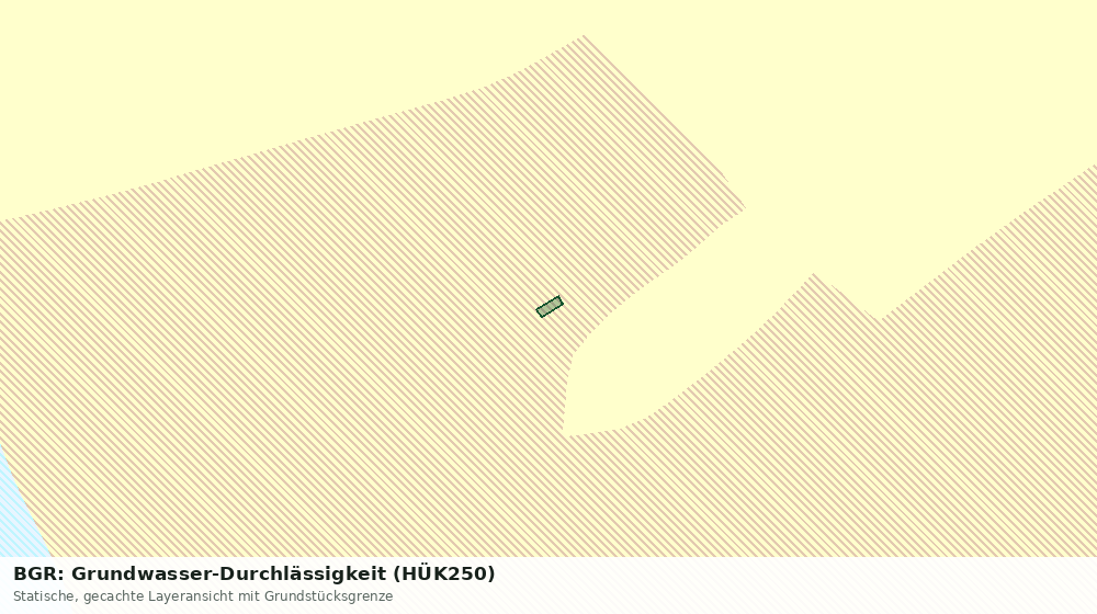 Statische Kartenansicht: BGR: Grundwasser-Durchlässigkeit (HÜK250)