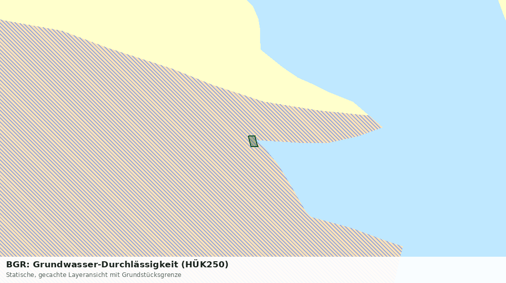 Statische Kartenansicht: BGR: Grundwasser-Durchlässigkeit (HÜK250)