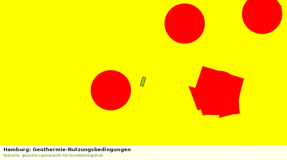 Statische Kartenansicht: Hamburg: Geothermie-Nutzungsbedingungen
